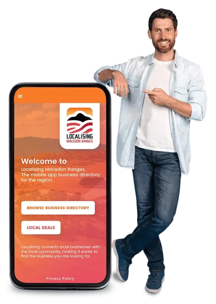A MAC-built mobile app, Localising Macedon Ranges business directory